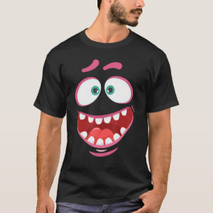Monster Face Costume Halloween Kinder Volwassenen T-shirt