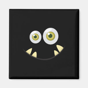 Monster Face Halloween Costume Idea Scary Cute Magneet