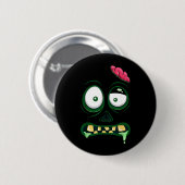 Monster Face Halloween Matching Kostuum Zombie Man Ronde Button 5,7 Cm (Voorkant /achterkant)