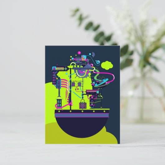 Monster Factory Briefkaart (Staand voorkant)