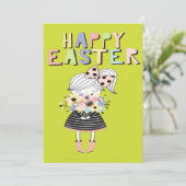 monster feestdagenkaart (Staand voorkant)