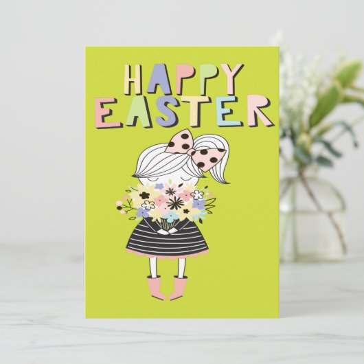 monster feestdagenkaart (Staand voorkant)