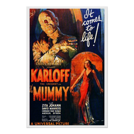 Monster Film Poster De Mummie (Voorkant)