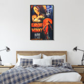 Monster Film Poster De Mummie Canvas Afdruk (Insitu (Slaapkamer))