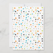 Monster First Birthday Invitation, Monster Invite Kaart (Achterkant)