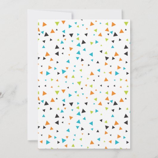 Monster First Birthday Invitation, Monster Invite Kaart (Achterkant)