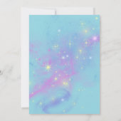 Monster First Birthday Party Kaart (Achterkant)