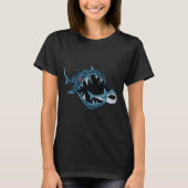 Monster Fish Eating Shark T-shirt (Voorkant)