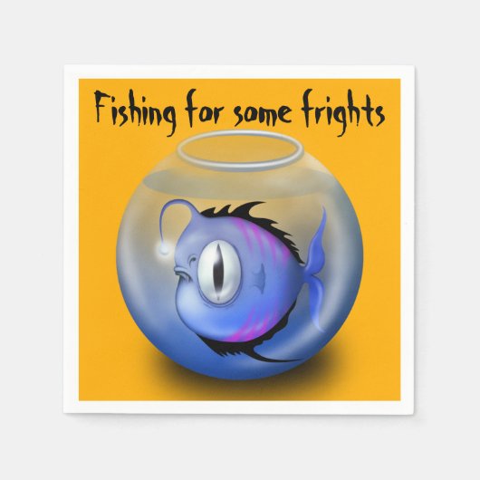 Monster Fish Halloween Party Servet (Voorkant)
