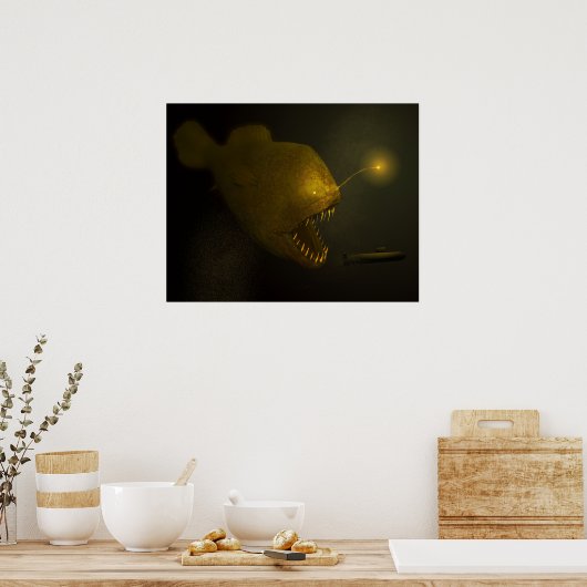 Monster Fish Poster (Keuken)
