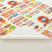 Monster Foodies Patroon Sherpa Deken (3/4)