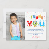 Monster Foto van Birthday Party Kaart (Voorkant)