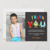 Monster Foto van Birthday Party Kaart (Voorkant)