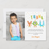 Monster Foto van Birthday Party Kaart (Voorkant)