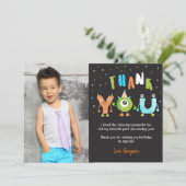 Monster Foto van Birthday Party Kaart (Staand voorkant)