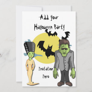 Monster Frankenstein van de uitnodigingen van de H