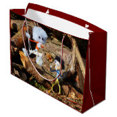 Monster Fubby op schommel. Groot Cadeauzakje (Achterkant Gekanteld)