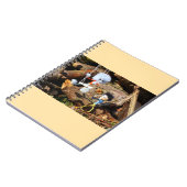 Monster Fubby op schommel. Notitieboek (Linkerzijde)