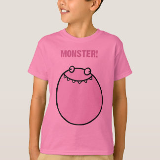 Monster Funny Girls Kinder Clothes T Shirt
