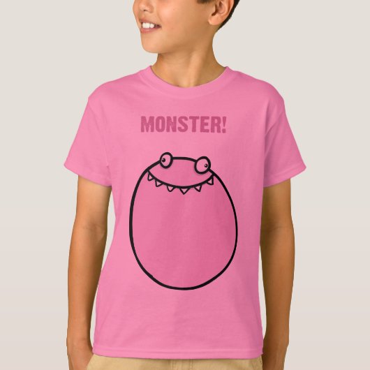 Monster Funny Girls Kinder Clothes T Shirt (Voorkant)