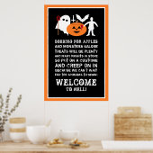 Monster Gang, Halloween Welcome Poster (Keuken)