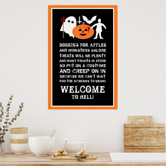 Monster Gang, Halloween Welcome Poster (Keuken)