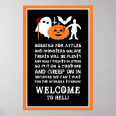 Monster Gang, Halloween Welcome Poster (Voorkant)
