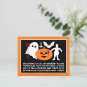 Monster Gang, uitnodiging van Halloween Party (Staand voorkant)