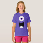 Monster Gezicht Een Oog T-shirt (Voorkant volledig)