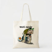 Monster Gezocht Snoep Tote Bag (Voorkant)