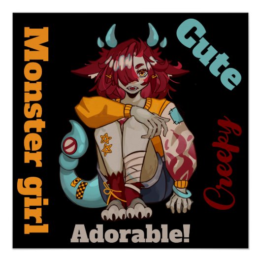 Monster girl perfect poster (Voorkant)