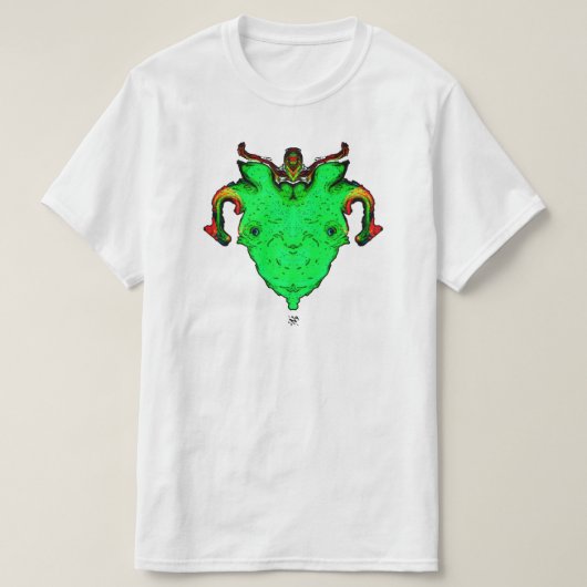 Monster god gezicht t-shirt (Design voorkant)