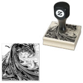 Monster golven | Beste abstracte schilderkunst Rubberstempel (Gestempeld)