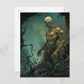 Monster Gothic Horror Art Briefkaart (Voorkant / Achterkant)