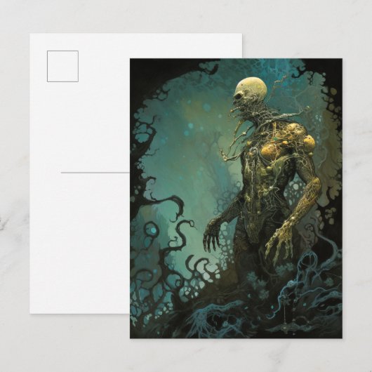 Monster Gothic Horror Art Briefkaart (Voorkant / Achterkant)