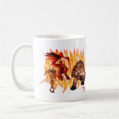 Monster Gremlin Flames Halloween Persoonlijk Koffiemok (Links)