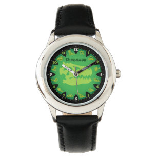 Monster Groene Dinosaurus horloge