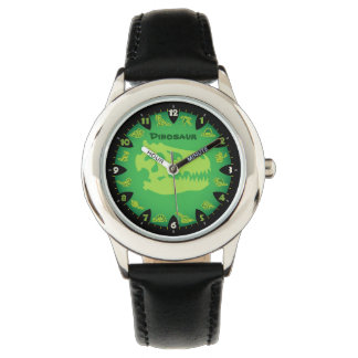 Monster Groene Dinosaurus horloge