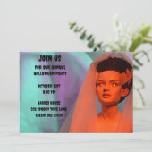 Monster Groene en Rode Bruid van Frankenstein Kaart (Staand voorkant)