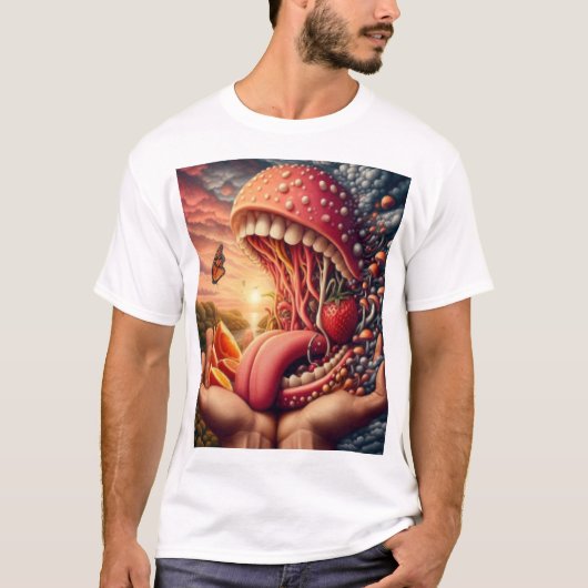 Monster Grote mond T-shirt (Voorkant)