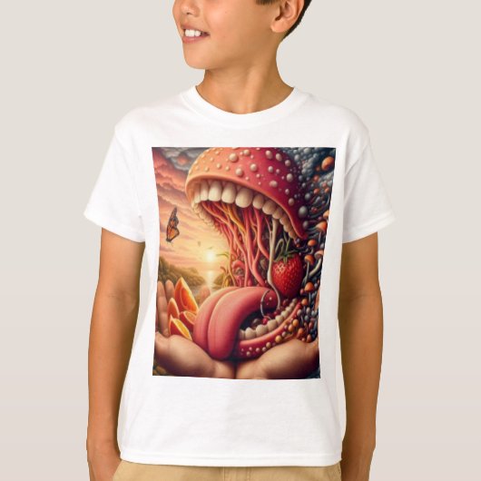 Monster Grote mond T-shirt (Voorkant)