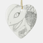 monster hagedis cartoon keramisch ornament (Rechts)