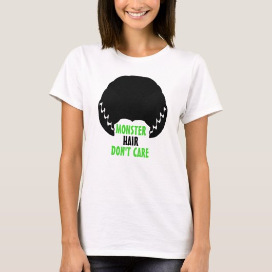 Monster Hair maakt Halloween niet uit T-shirt (Voorkant)