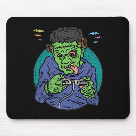 Monster Halloween Kostuum Gaming Video-game Contro Muismat (Voorkant)