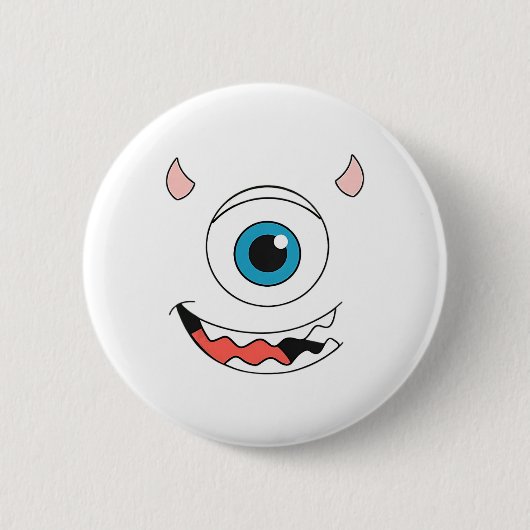 Monster Halloween Kostuum Monsters University Fami Ronde Button 5,7 Cm (Voorkant)