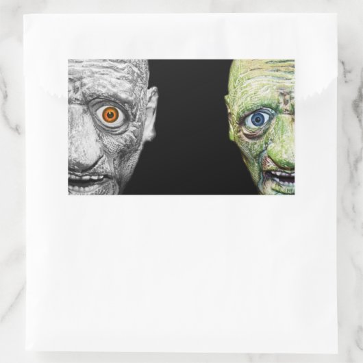 MONSTER HALLOWEEN STICKER RECTANGLE (Tas)