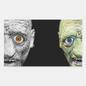 MONSTER HALLOWEEN STICKER RECTANGLE (Voorkant)