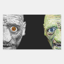 MONSTER HALLOWEEN STICKER RECTANGLE