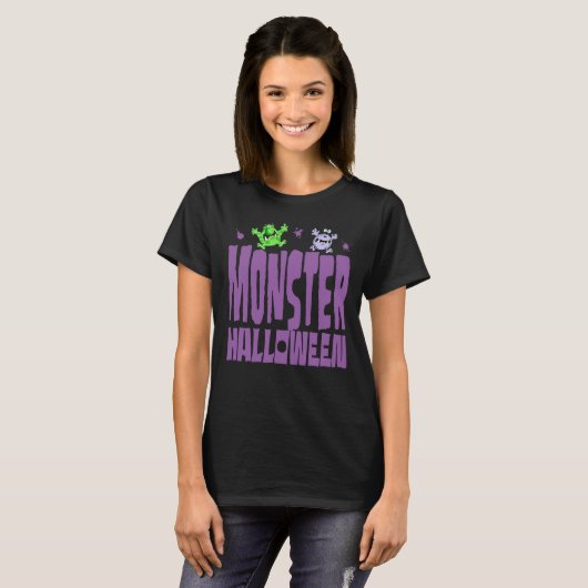 Monster Halloween!!! T-shirt (Voorkant volledig)
