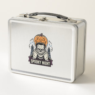 Monster Halloween T-shirt met pompo maan graveerwe
